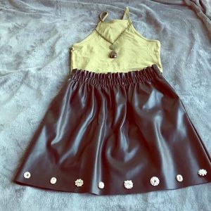 Black Leather Skirt